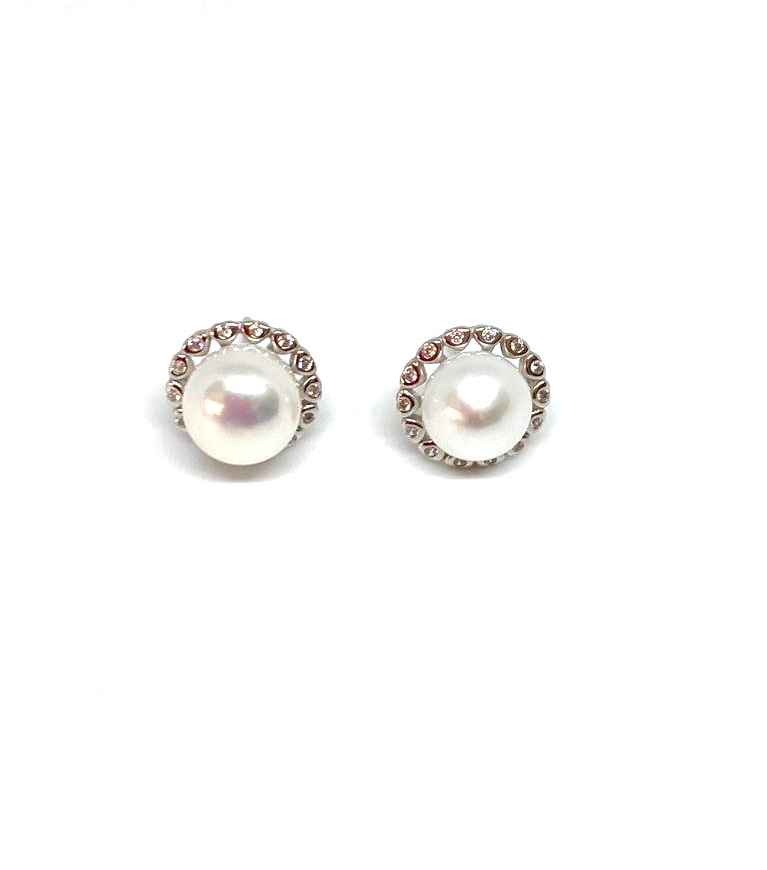 Aretes de Plata 925 con Perla